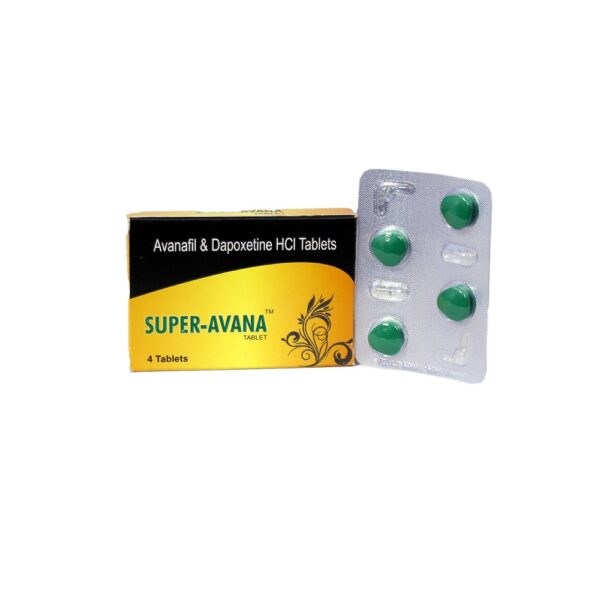 Super Avana 100mg+60mg Salt Avanafil + Dapoxetine HCL by Sunrise Remedies