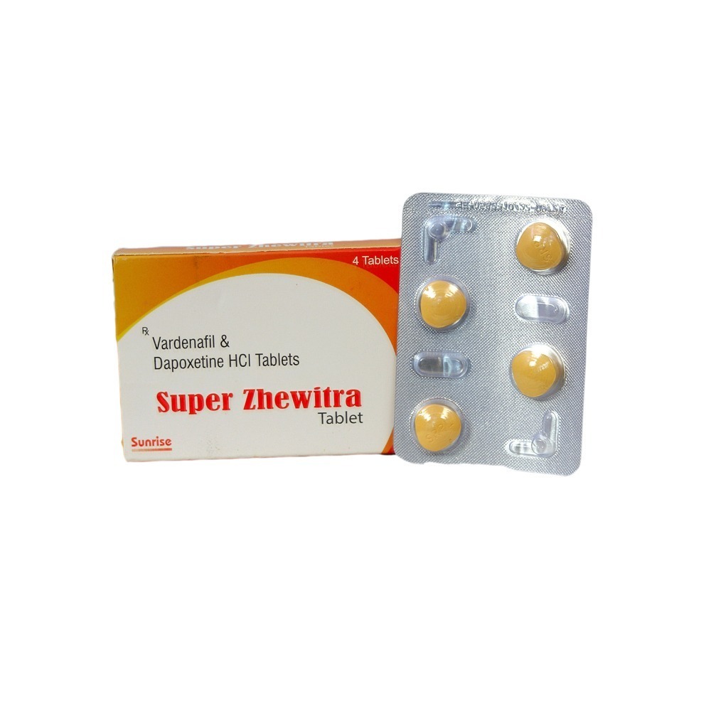 Super Zhewitra 20mg+60mg salt Vardenafil + Dapoxetine HCL by Sunrise Remedies