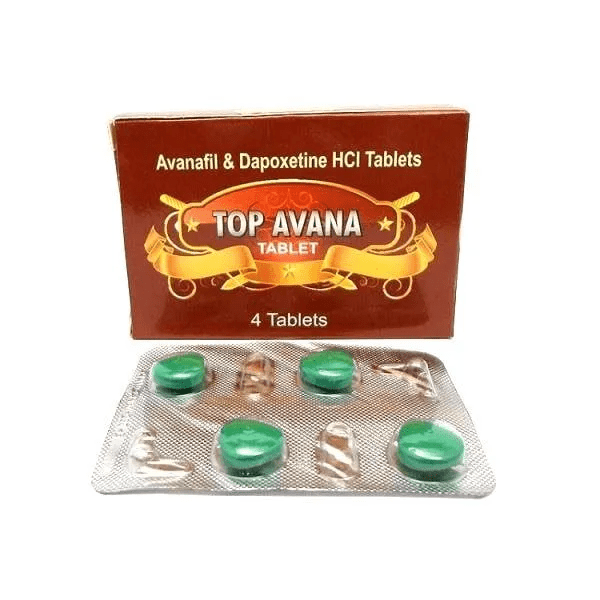 Top Avana 50mg+60mg Salt Avanafil + Dapoxetine HCL by Sunrise Remedies