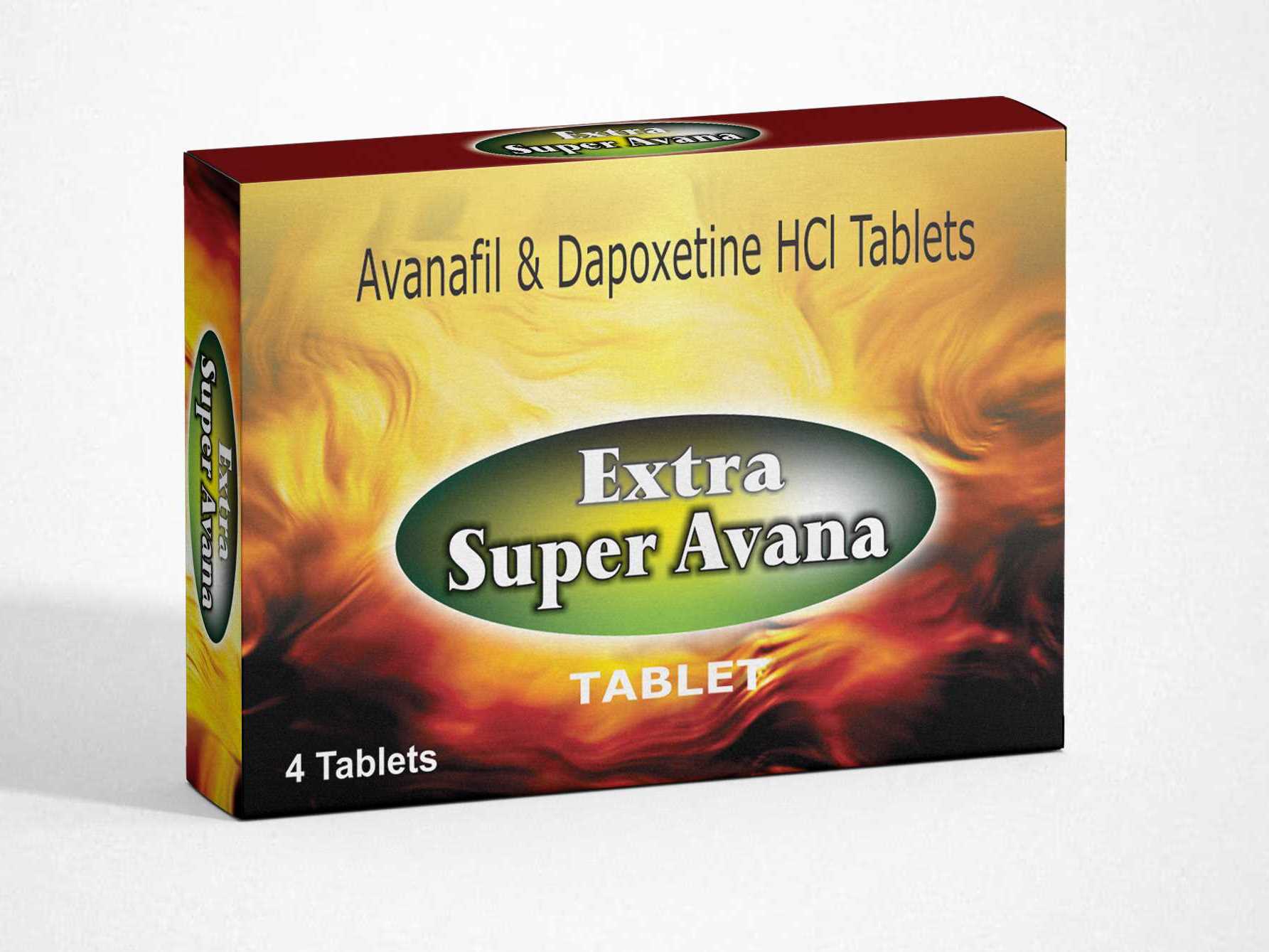 Extra Super Avana200mg+60mg Salt Avanafil + Dapoxetine HCL by Sunrise Remedies